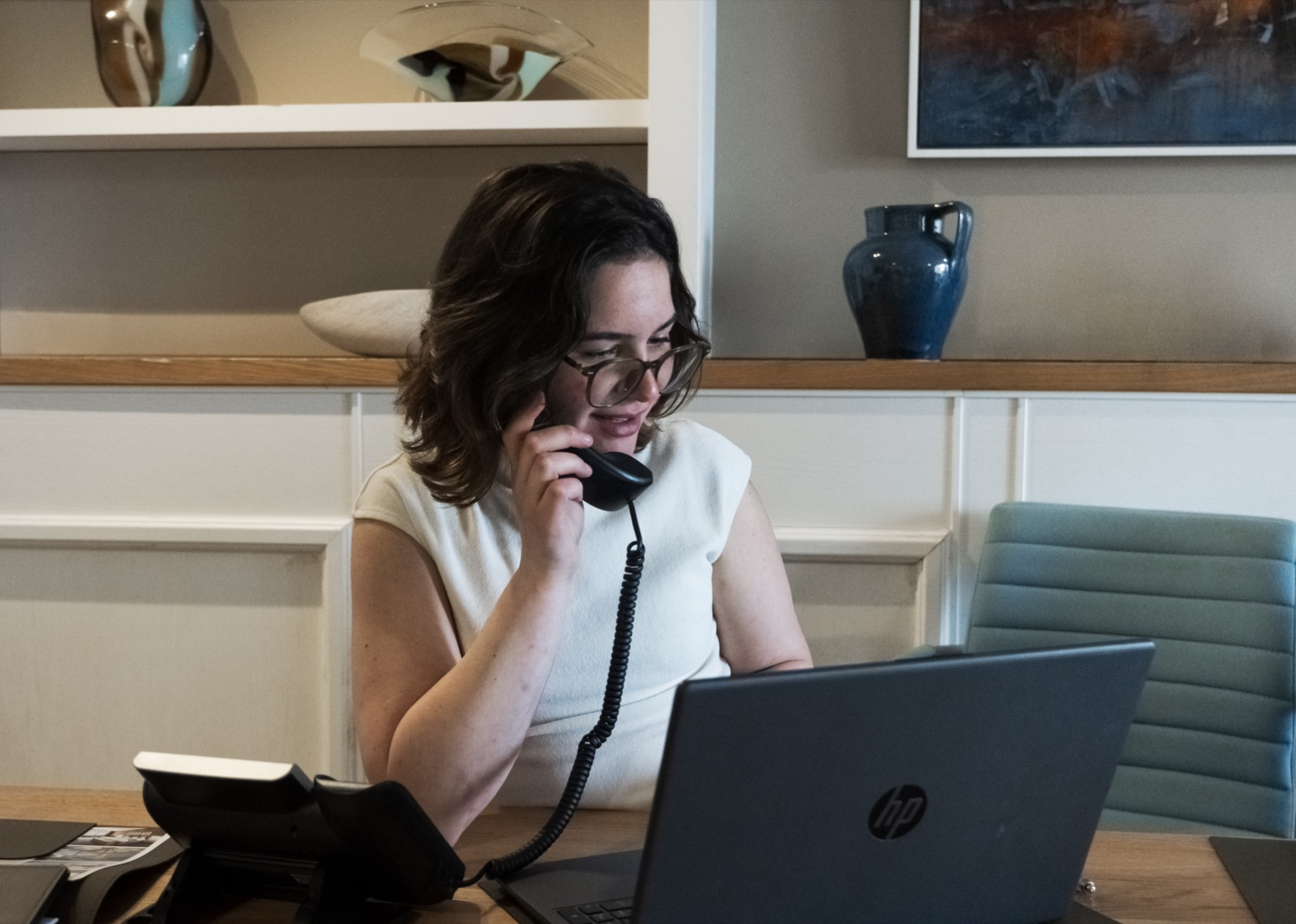 Inside the Vanguard Sales Malta office — sales call in progress